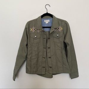 Ariat Olive Green Embroidered Jacket
